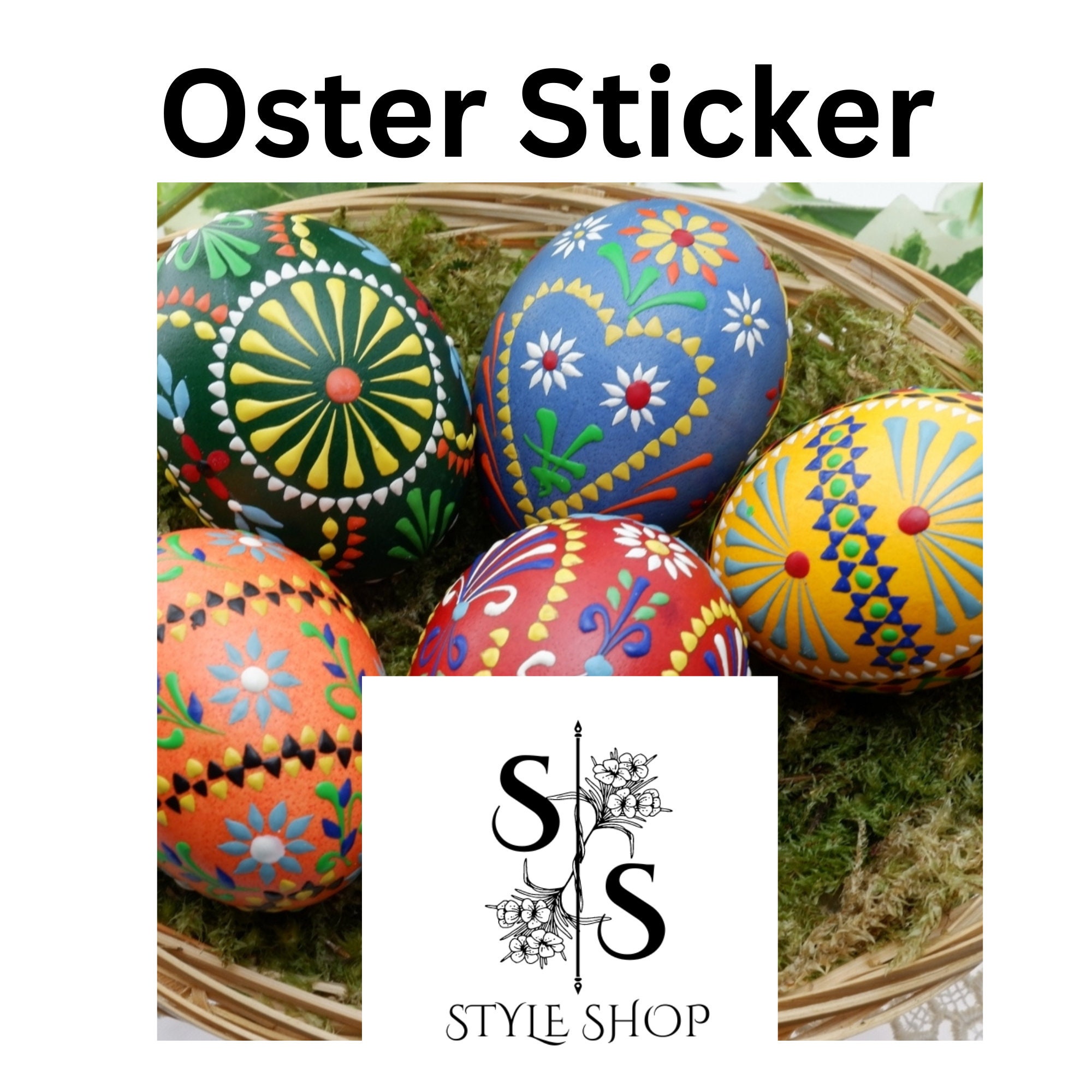 Digitale Ostersticker 30 × 30 mm (PDF & PNG)