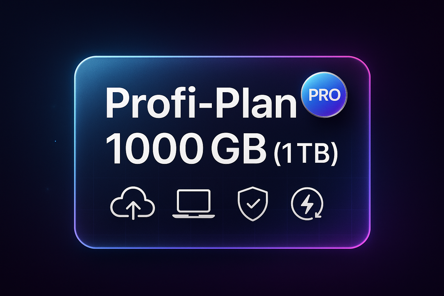 Fotohimmel Cloud-Speicher 1000 GB (1 TB) (1 Monat)